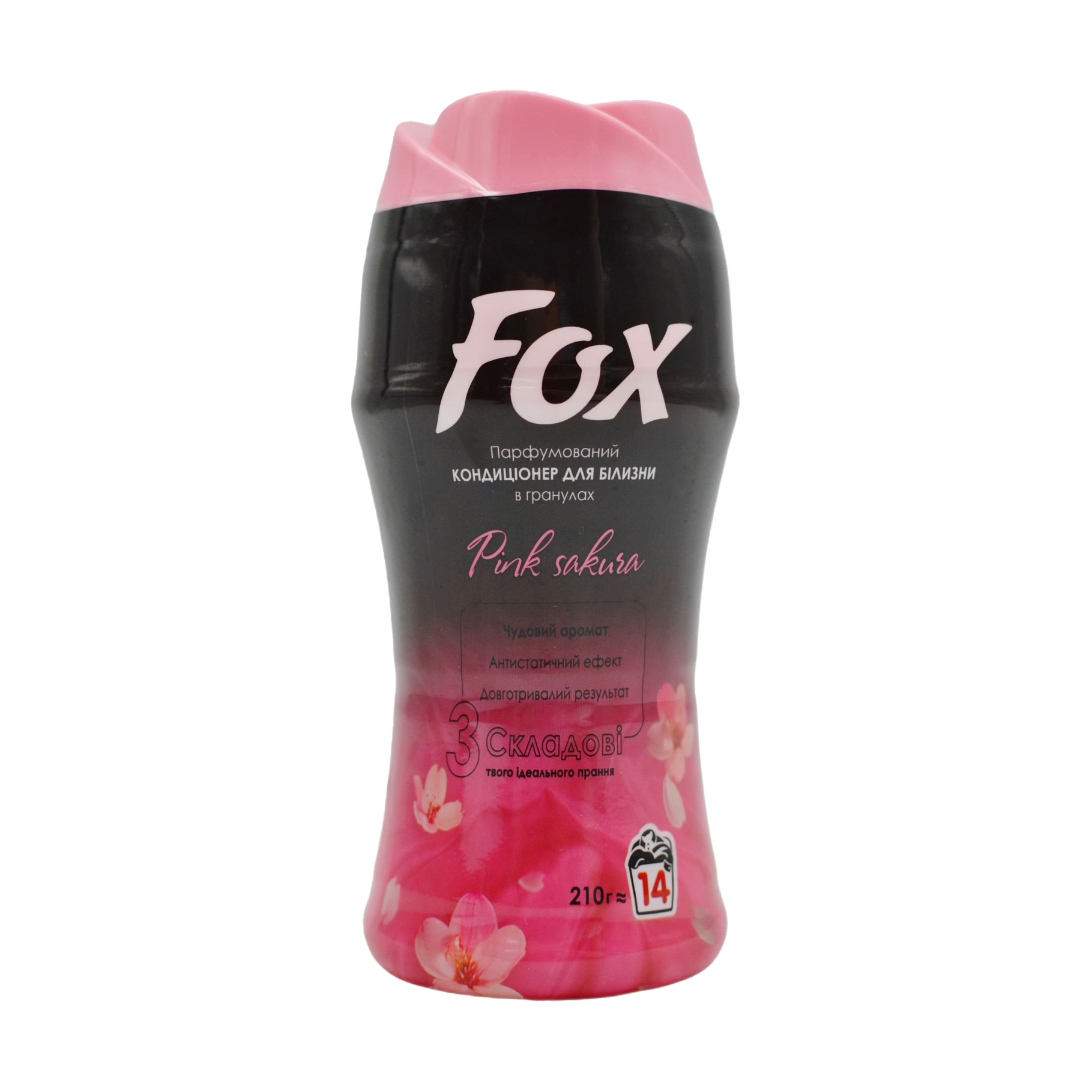 Парфумований кондиціонер для прання Fox Pink Sakura в гранулах, 14 циклів прання, 210 г